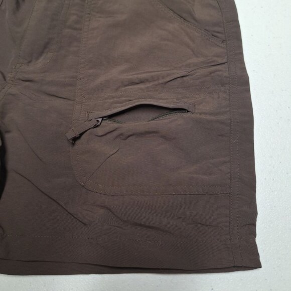 World Wide Sportsman Shorts Fishing Lightweight Summer Womens 10 Brown Pockets - Picture 7 of 10